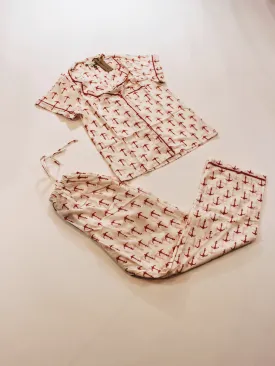 Women PJ: Red Anchor