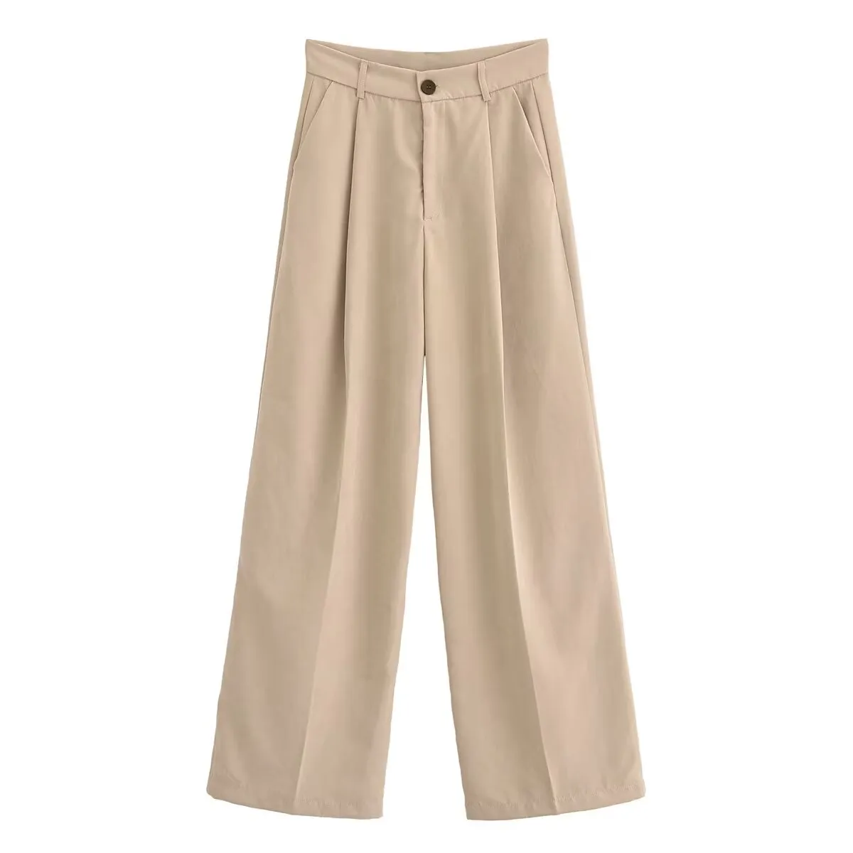 Womens Draping Long Pleated Pants